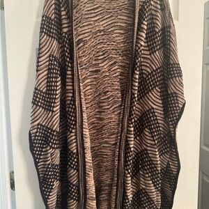 NIC+ZOE Black and Tan Knit Sweater